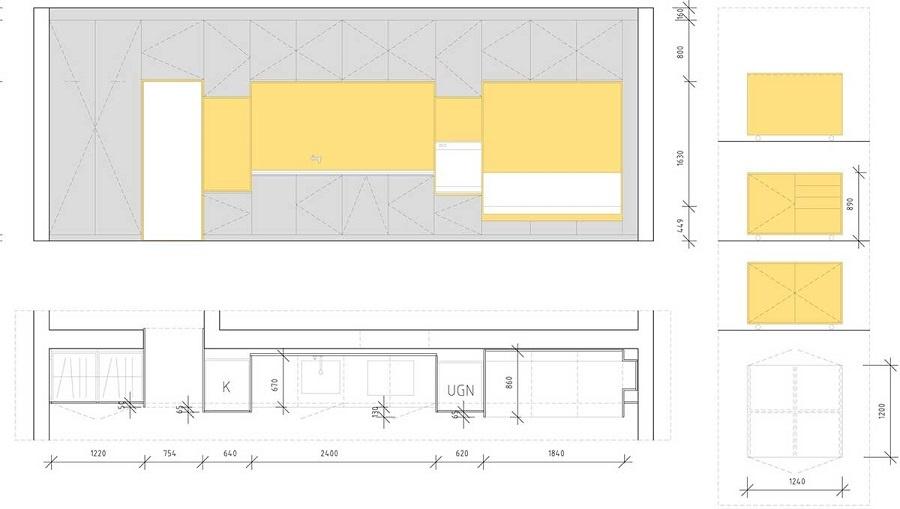 طراحی داخلی آپارتمان 80 متری