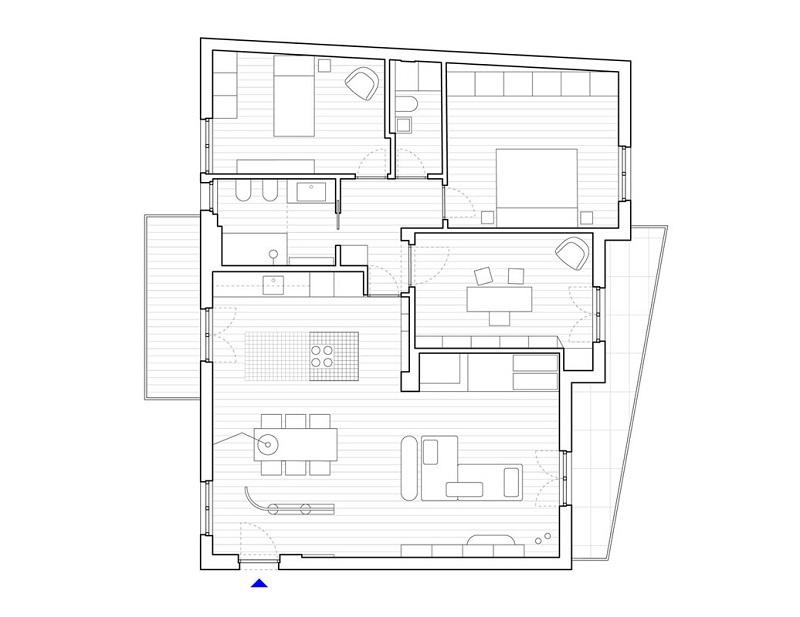 طراحی داخلی آپارتمان ایزوله 70 متری