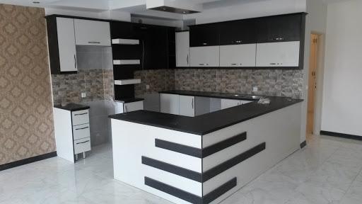 کابینت ام دی اف سفید مشکی